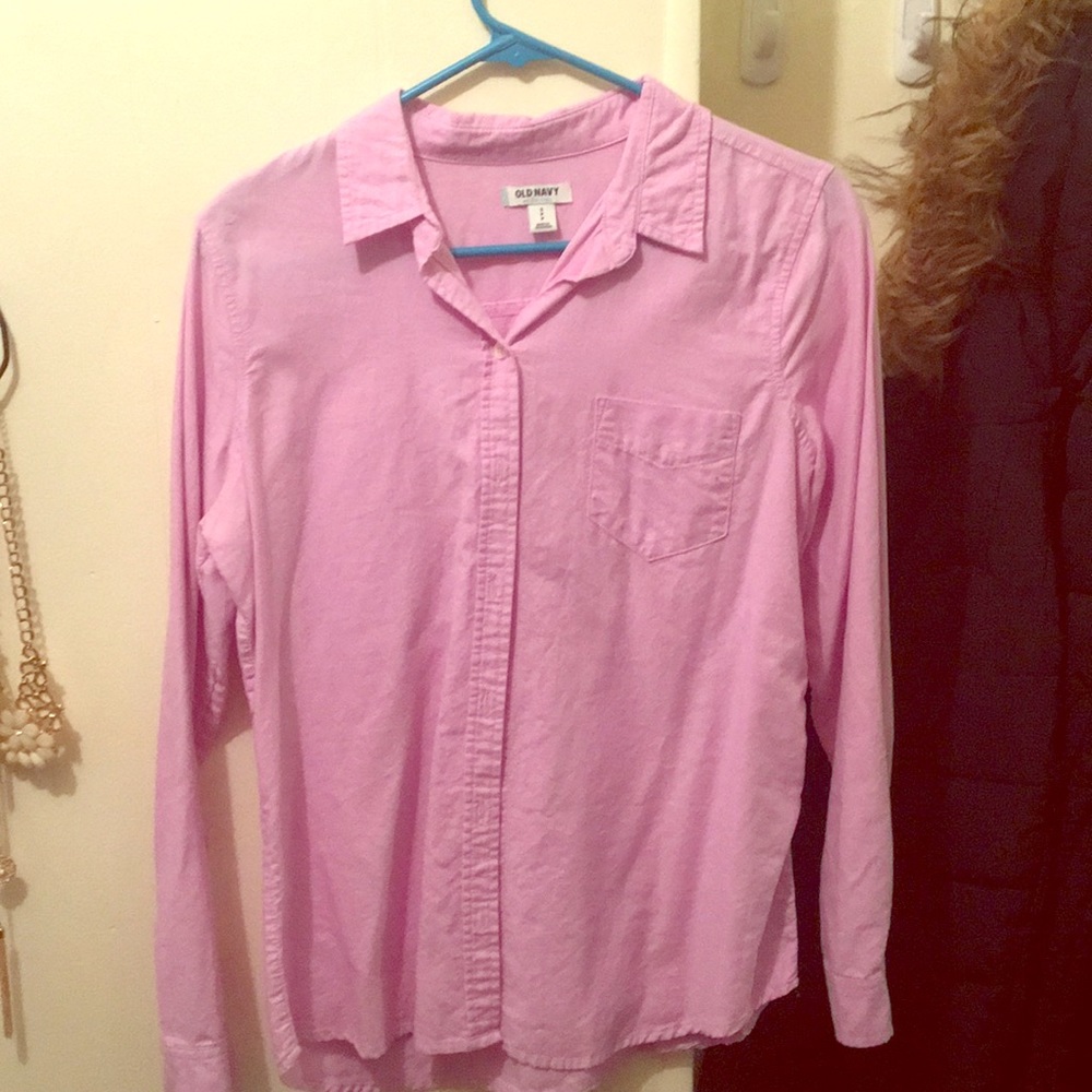 Cotton button down shirt.